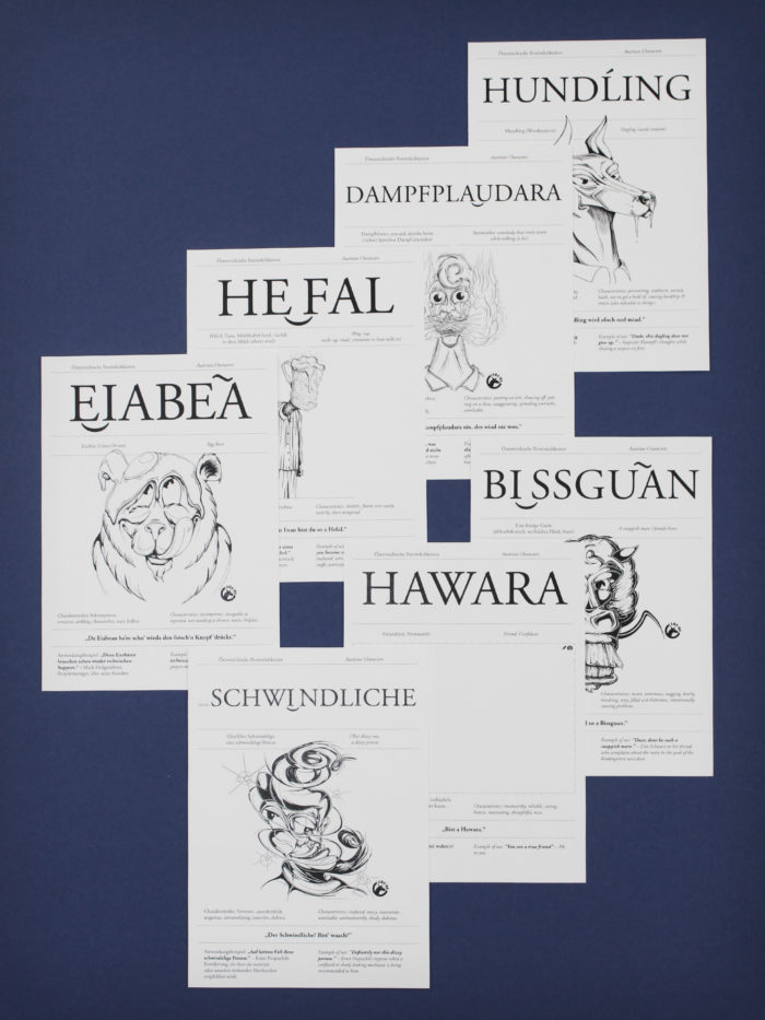 Lama Ink Austrian Characters Kartenset Volume 1